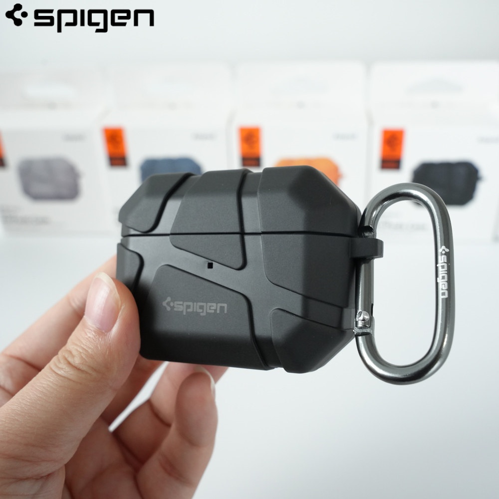 Airpod Case Cover - Spigen Sağlam Zırh Kulaklık Koruyucu Kılıf