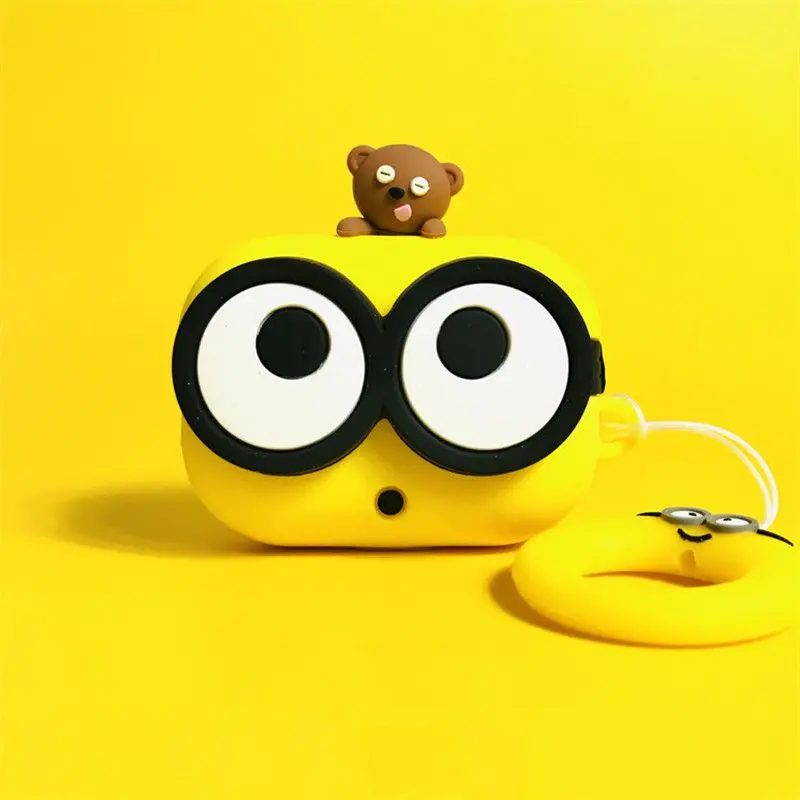 Airpod Case Cover - Minionsed Sevimli Karikatür Silikon Kılıf Apple