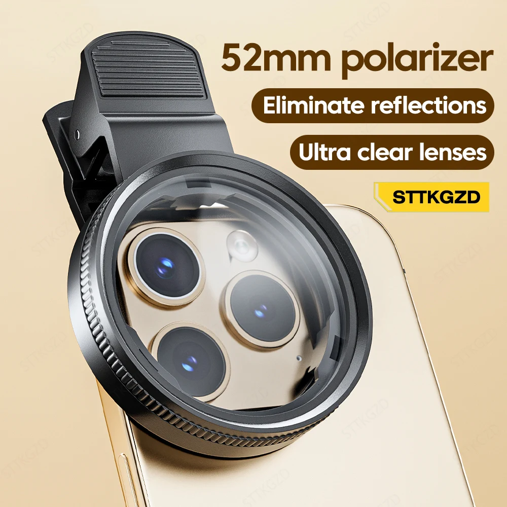 Phone Accessories Useful - Yeni 52mm CPL Cep Telefonu Lens